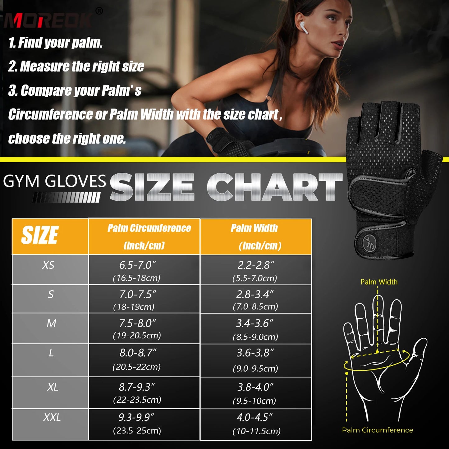 Weight Lifting Gym Gloves