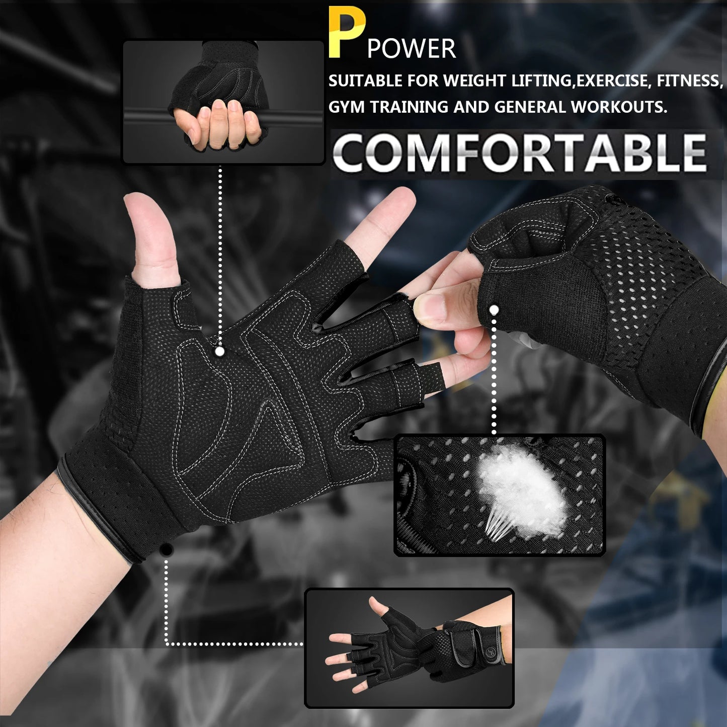 Weight Lifting Gym Gloves