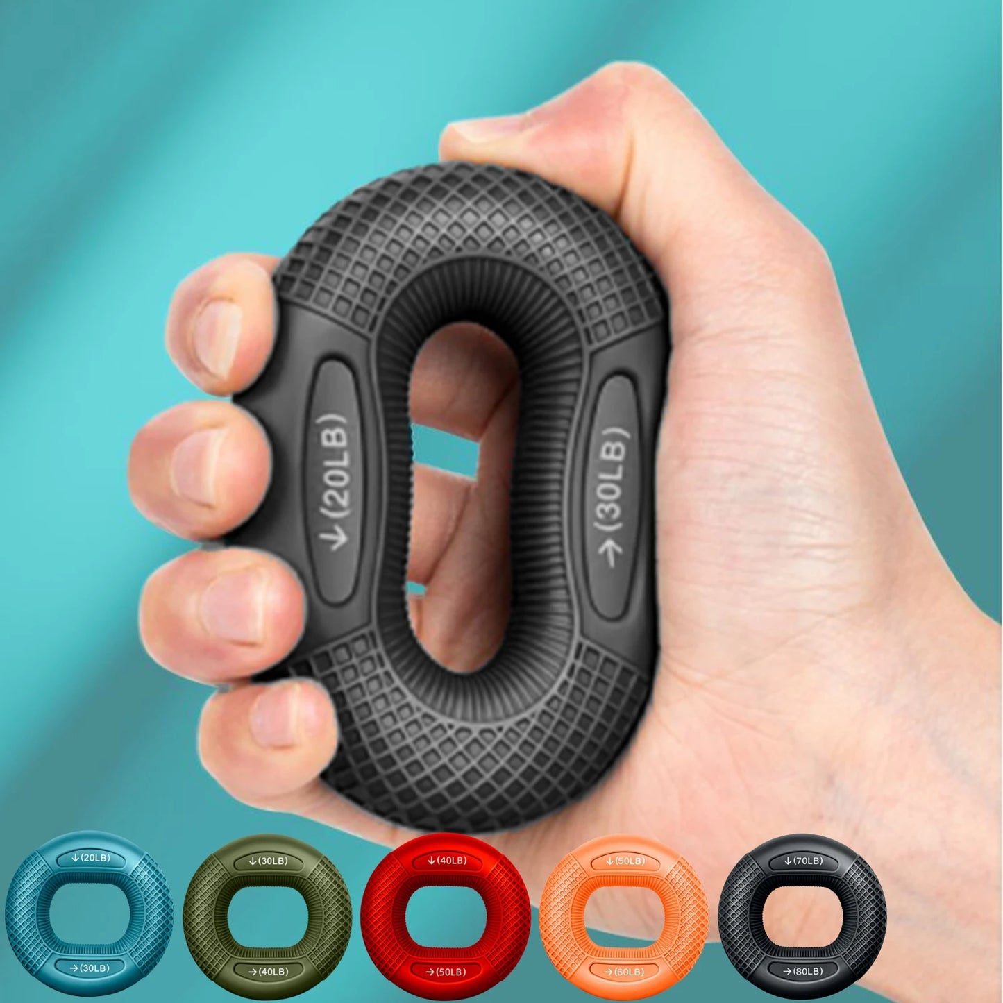Silicone Hand Grip Strength Wrist Trainer